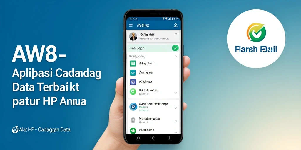Tampilan antarmuka AW8 untuk cadangan data yang mudah digunakan.