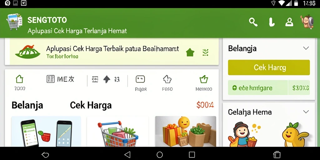Tampilan antarmuka SENGTOTO yang intuitif untuk Cek Harga.